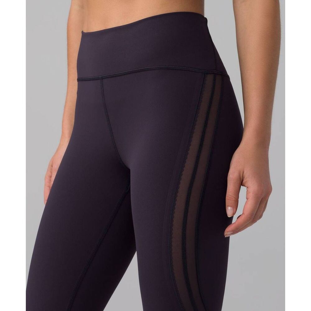 Lululemon Sun Setter Crop 17" Boysenberry Plum Purple size 4 - Picture 3 of 9